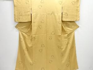 未使用品　毘沙門亀甲織り出し小紋着物